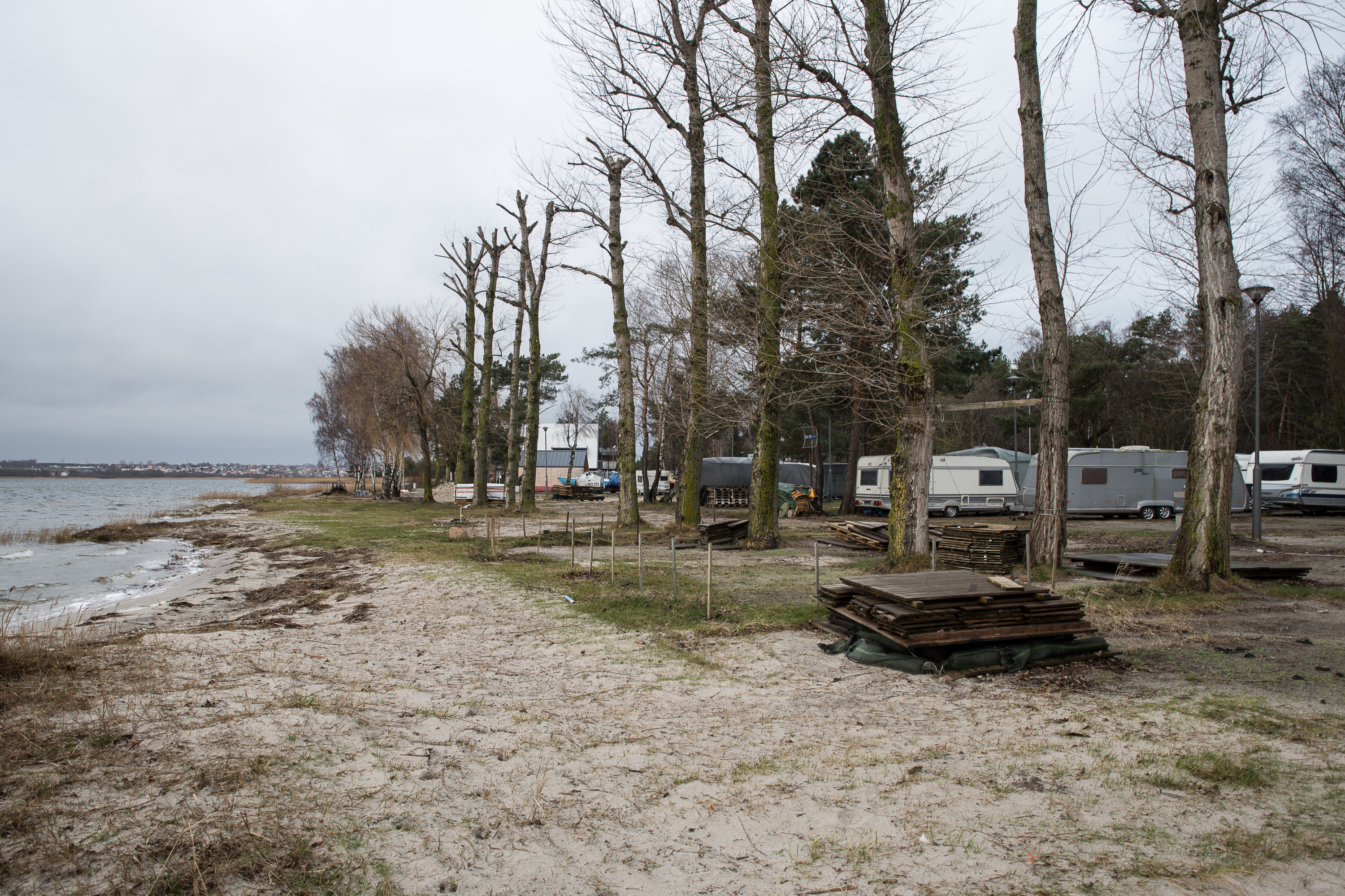 kemping przy plaży