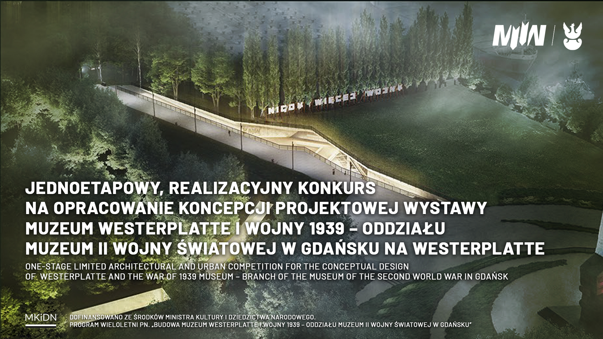 konkurs na opracowanie koncepcji wystawy Muzeum Westerplatte, plakat