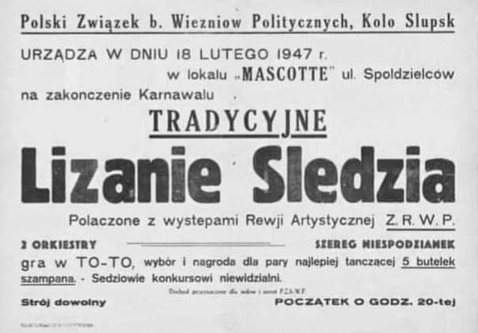 lizanie śledzia