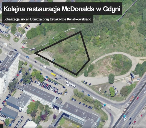 nowy McDonald's, Gdynia, mapa