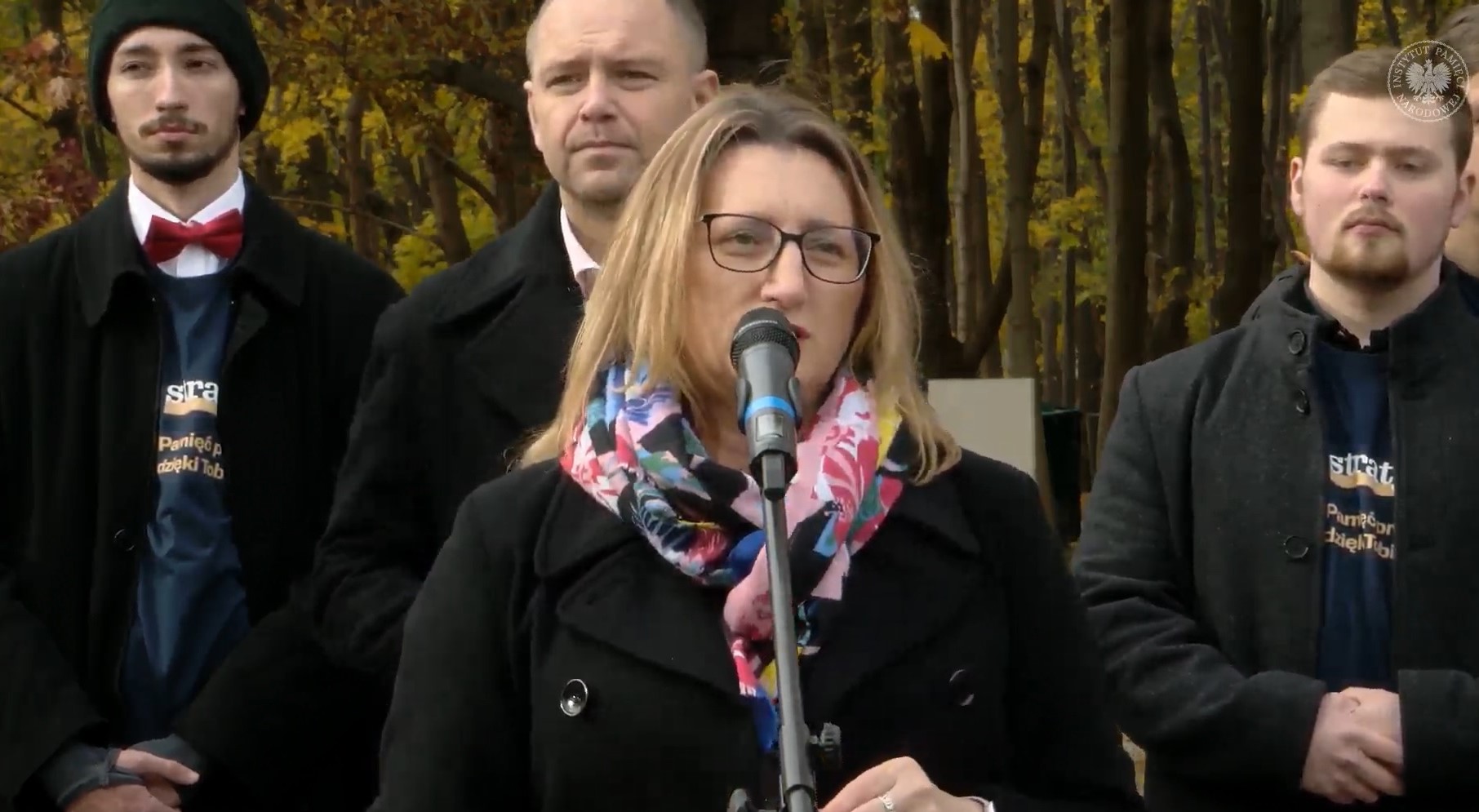 Marzena Kruk, baza straty.pl, konferencja prasowa na Westerplatte, Gdańsk 2024