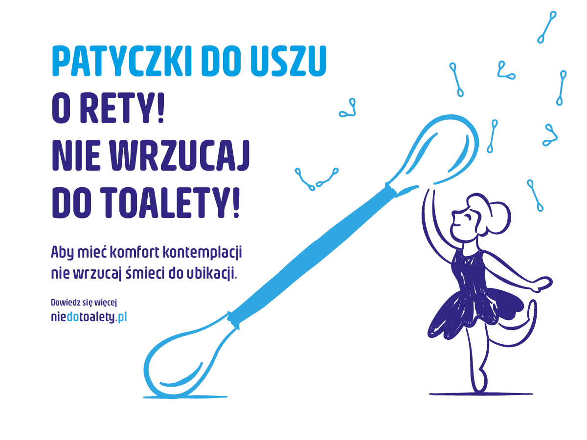 O Rety! Nie wrzucaj do toalety plakat