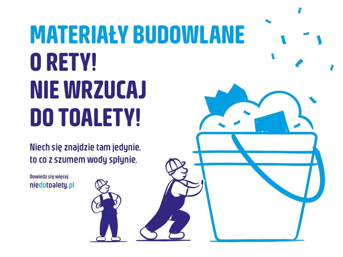 O Rety! Nie wrzucaj do toalety plakat