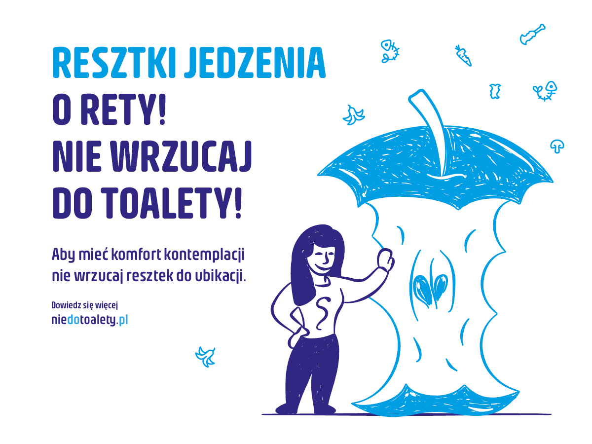 O Rety! Nie wrzucaj do toalety plakat