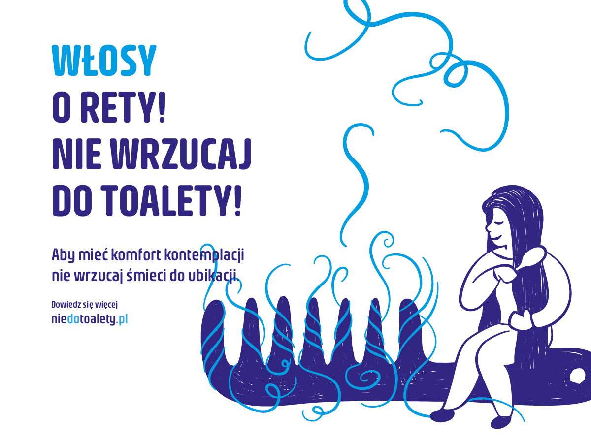 O Rety! Nie wrzucaj do toalety plakat