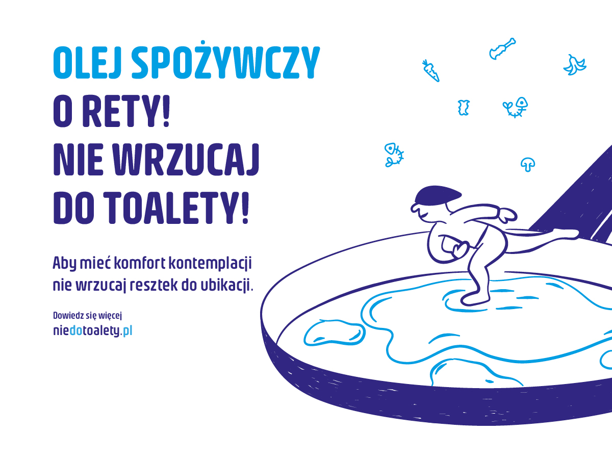 O Rety! Nie wrzucaj do toalety plakat