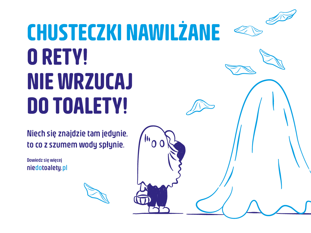 O Rety! Nie wrzucaj do toalety plakat