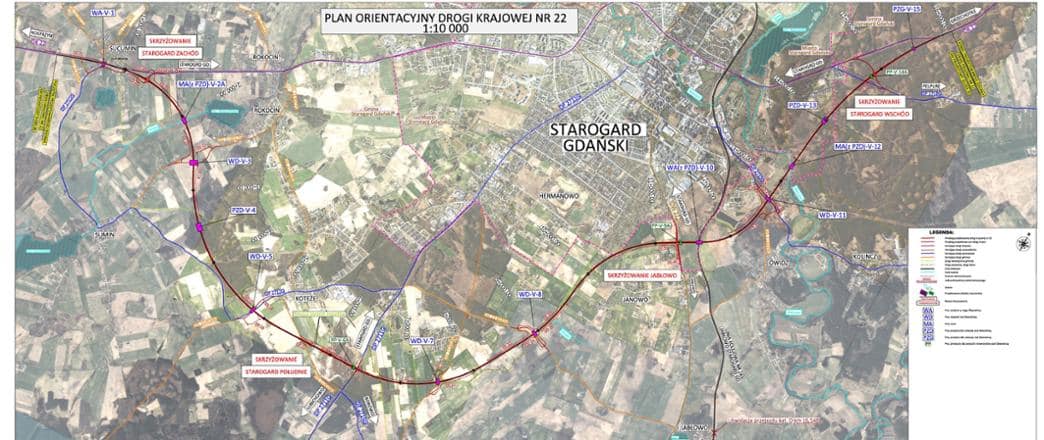 obwodnica Starogardu Gdańskiego, plan