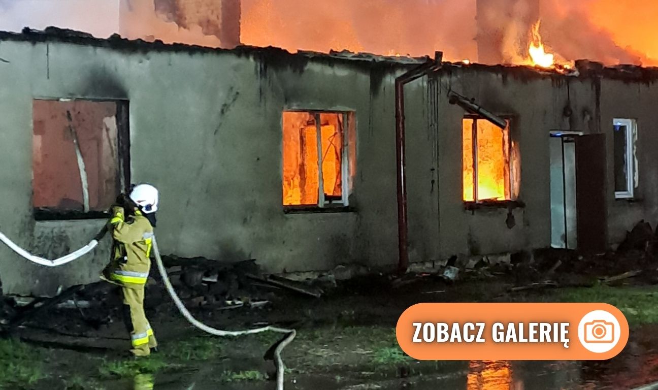 pożar budynku socjalnego, Człuchów