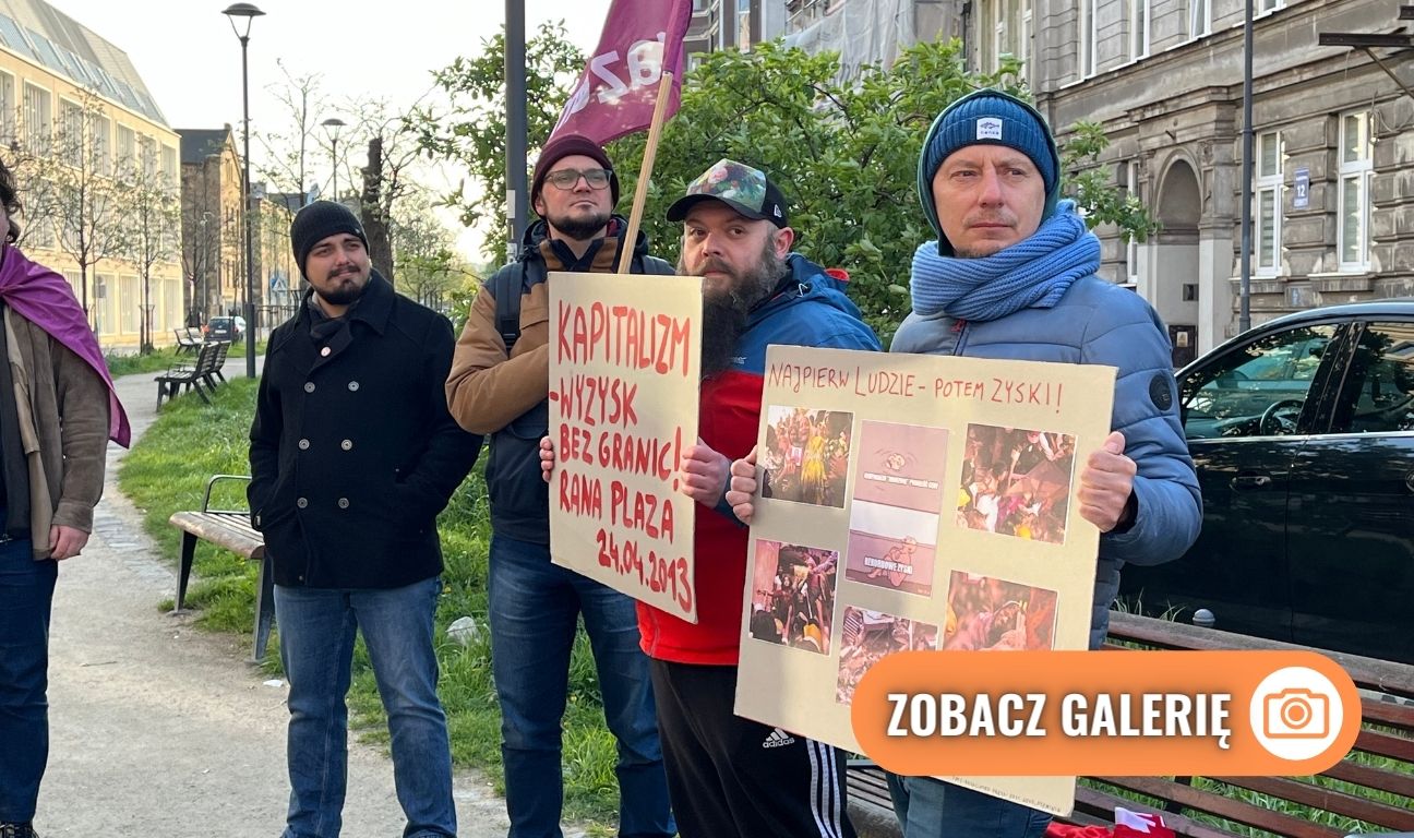 protest przed siedzibą LPP, Gdańsk 2024