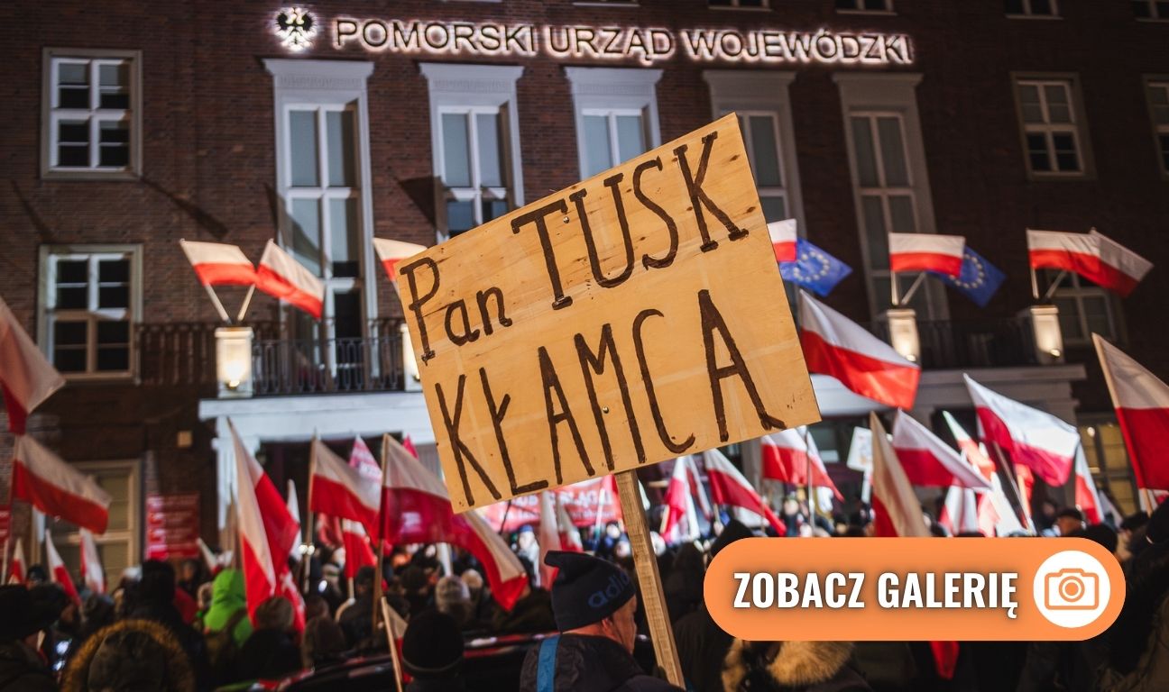 protest PiS, PKW, Gdańsk 2024
