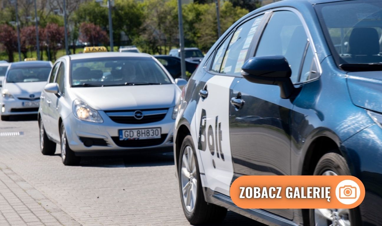 protest kierowców Ubera, Bolta, Gdańsk 2025