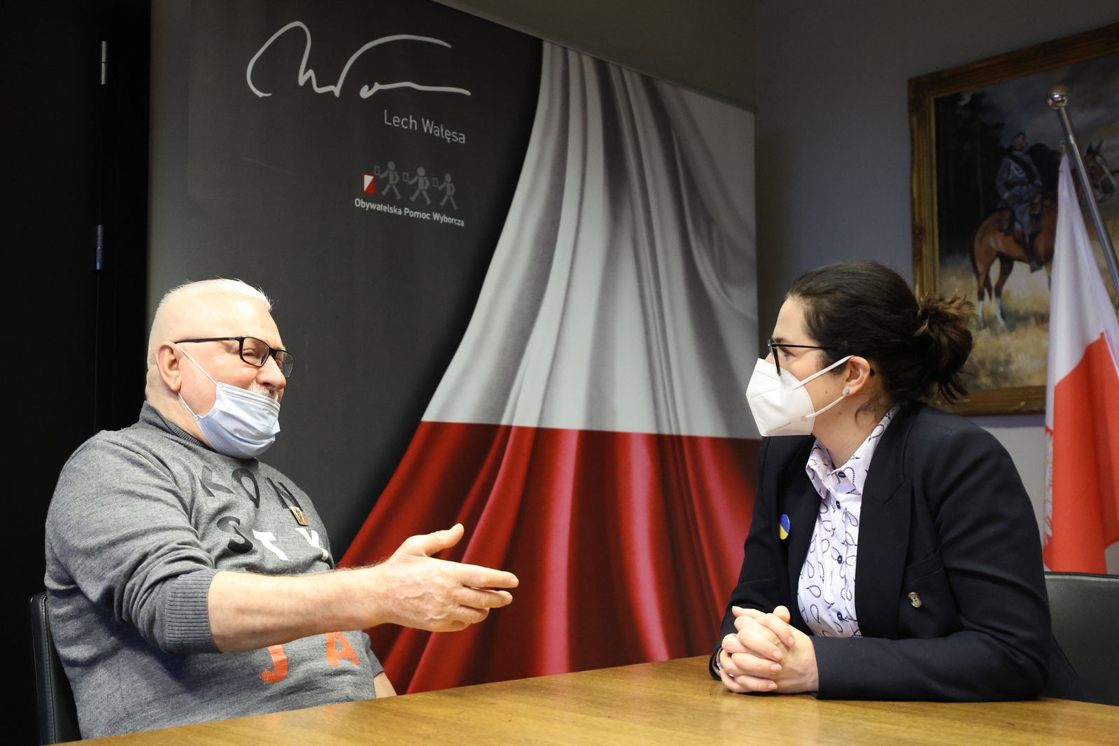 Spotkanie Aleksandry Dulkiewicz z Lechem Wałęsą