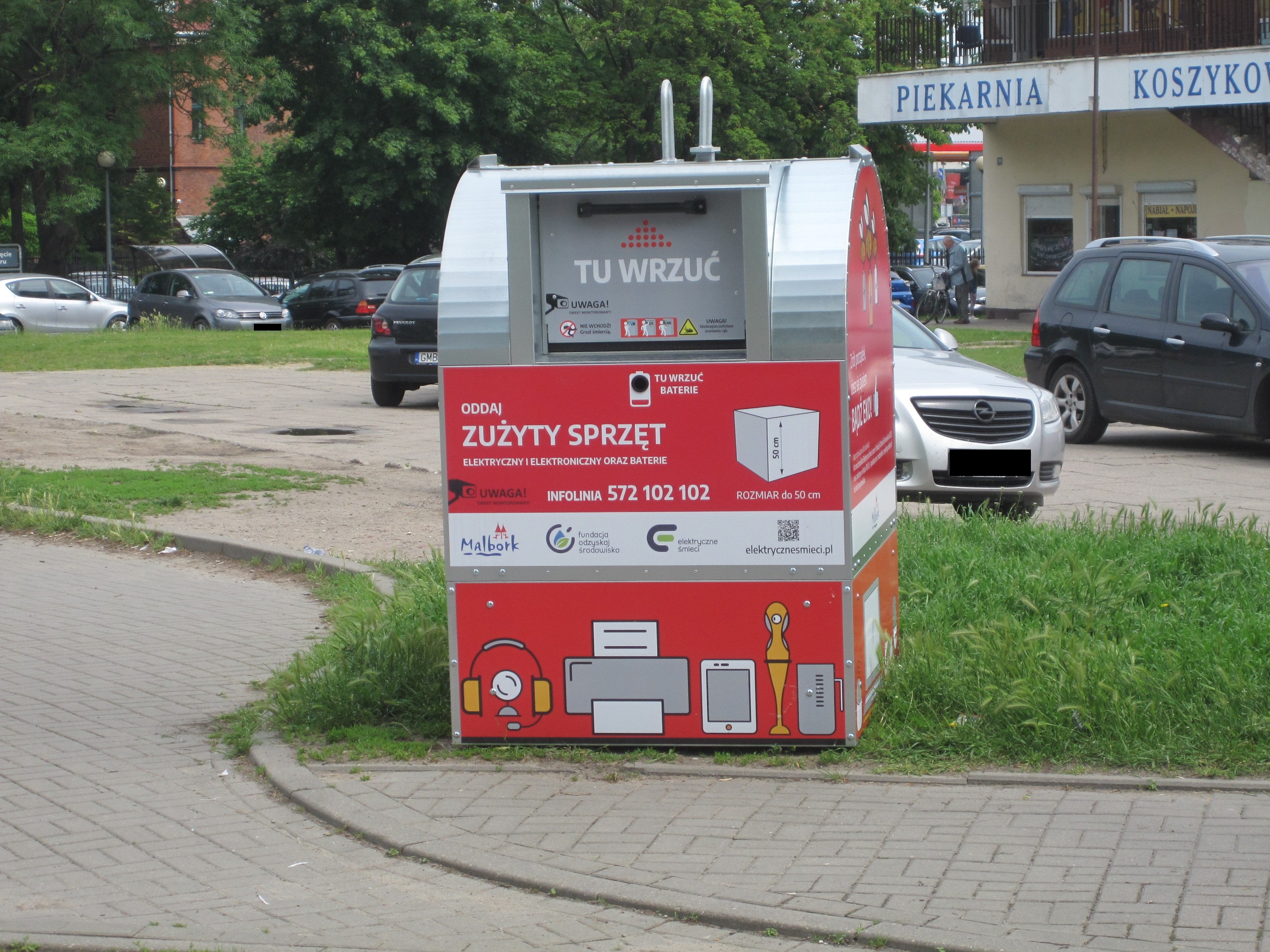 pojemnik na elektrośmieci w Malborku