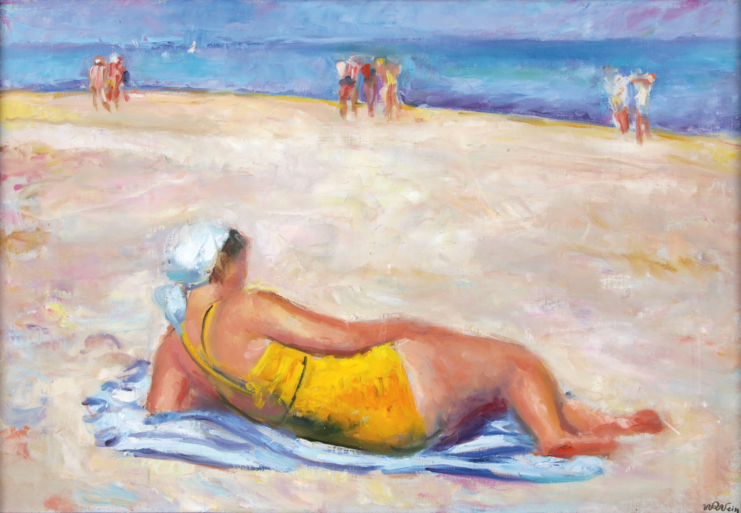 Wojciech Weiss „Haneczka na plaży (Na plaży)” (ok. 1937)