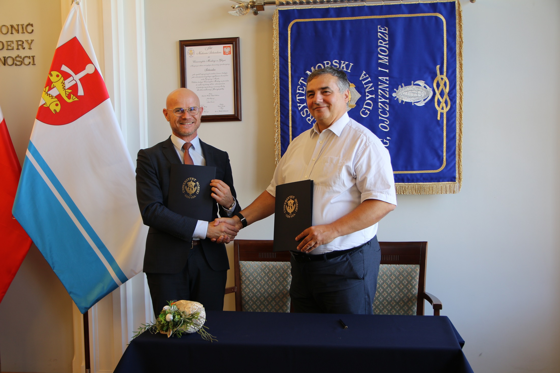Centrum Sportu, Uniwersytet Morski w Gdyni, podpisanie umowy
