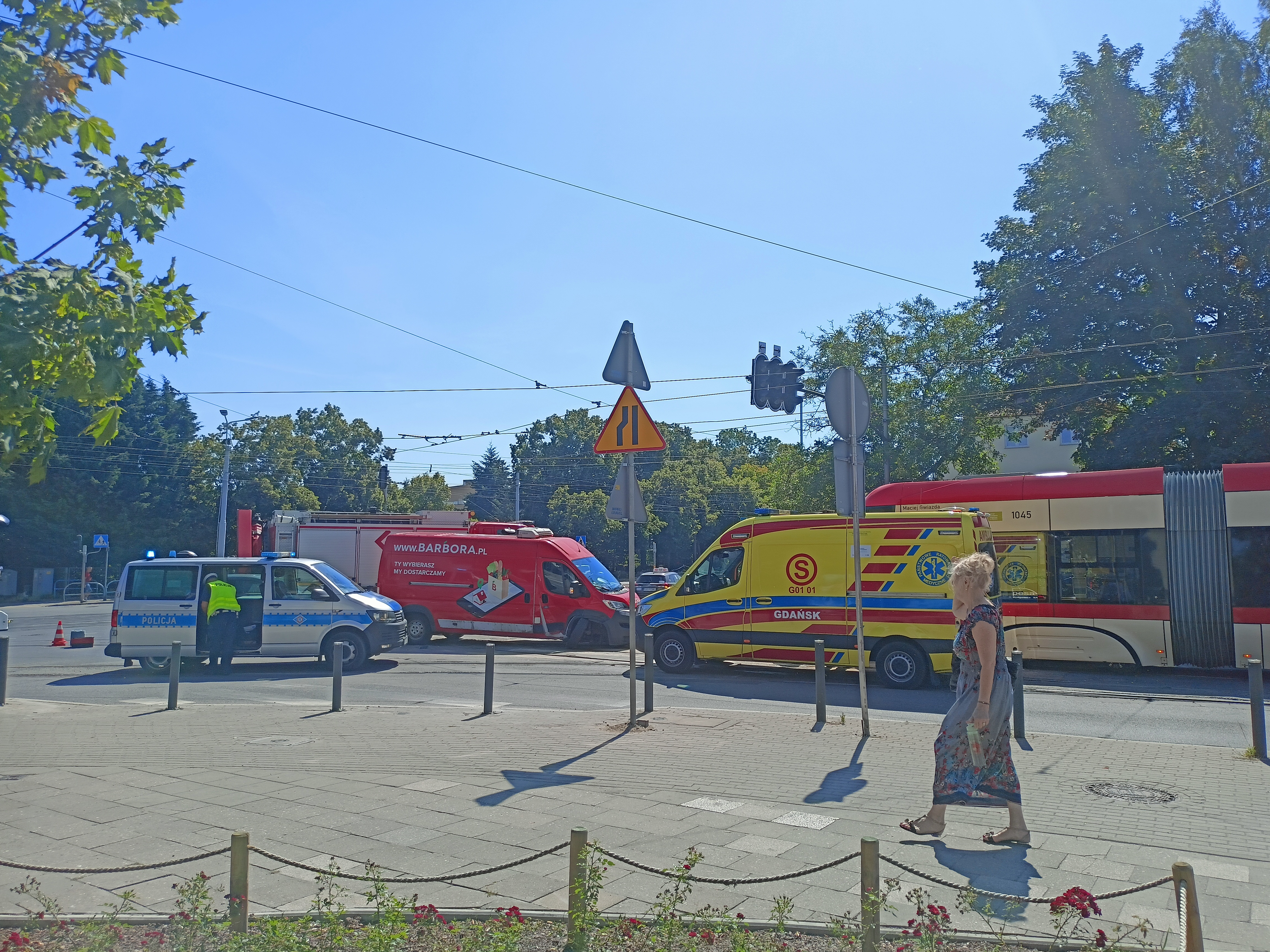 wypadek Gdańsk, Hallera