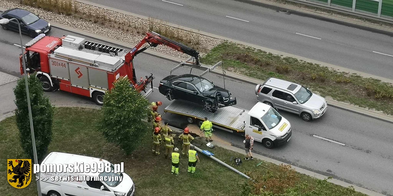 Wypadek BMW w Gdańsku