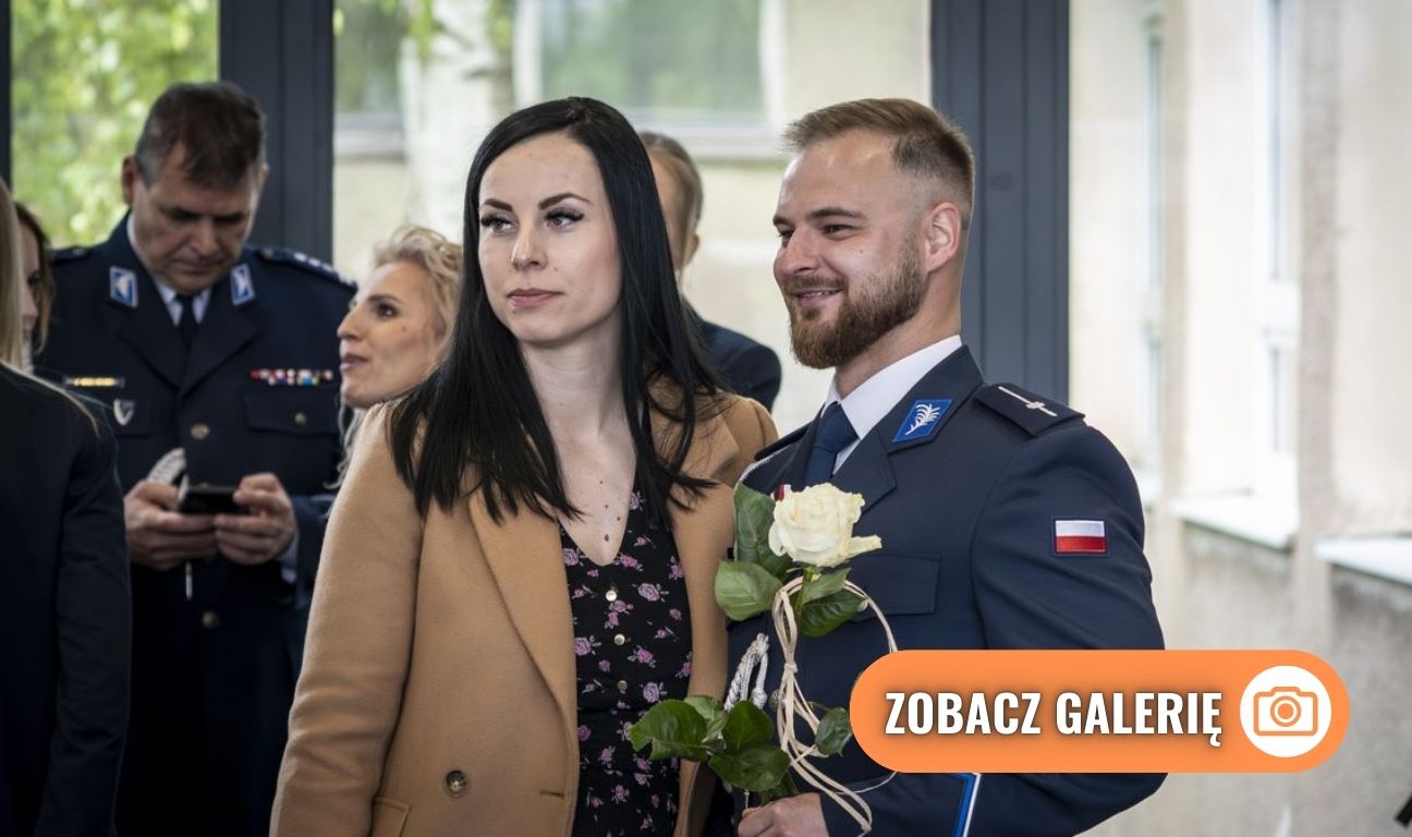 ślubowanie 34 nowych policjantów, Gdańsk 2025