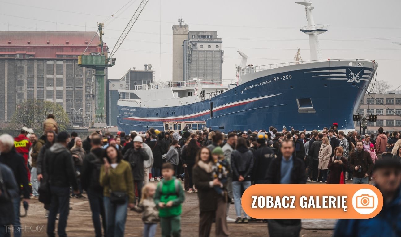 trawler Ásgrímur Halldórsson, wodowanie, Karstensen Shipyard Poland, Gdańsk 2025